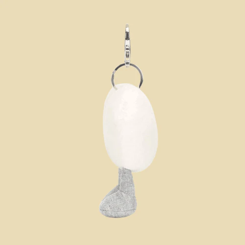 Amuseables Cream Heart Bag Charm - Image 2