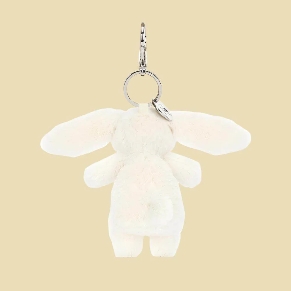Bashful Cream Bunny Bag Charm - Image 2