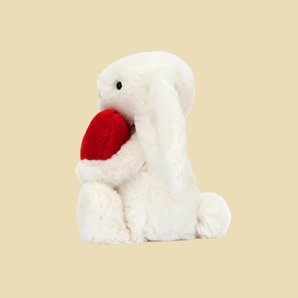 Bashful Red Love Heart Bunny - Image 4