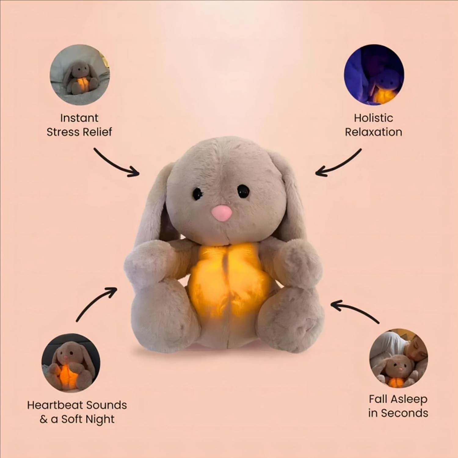 Breathing Bunny Baby Sleep Sound Companion - Image 4