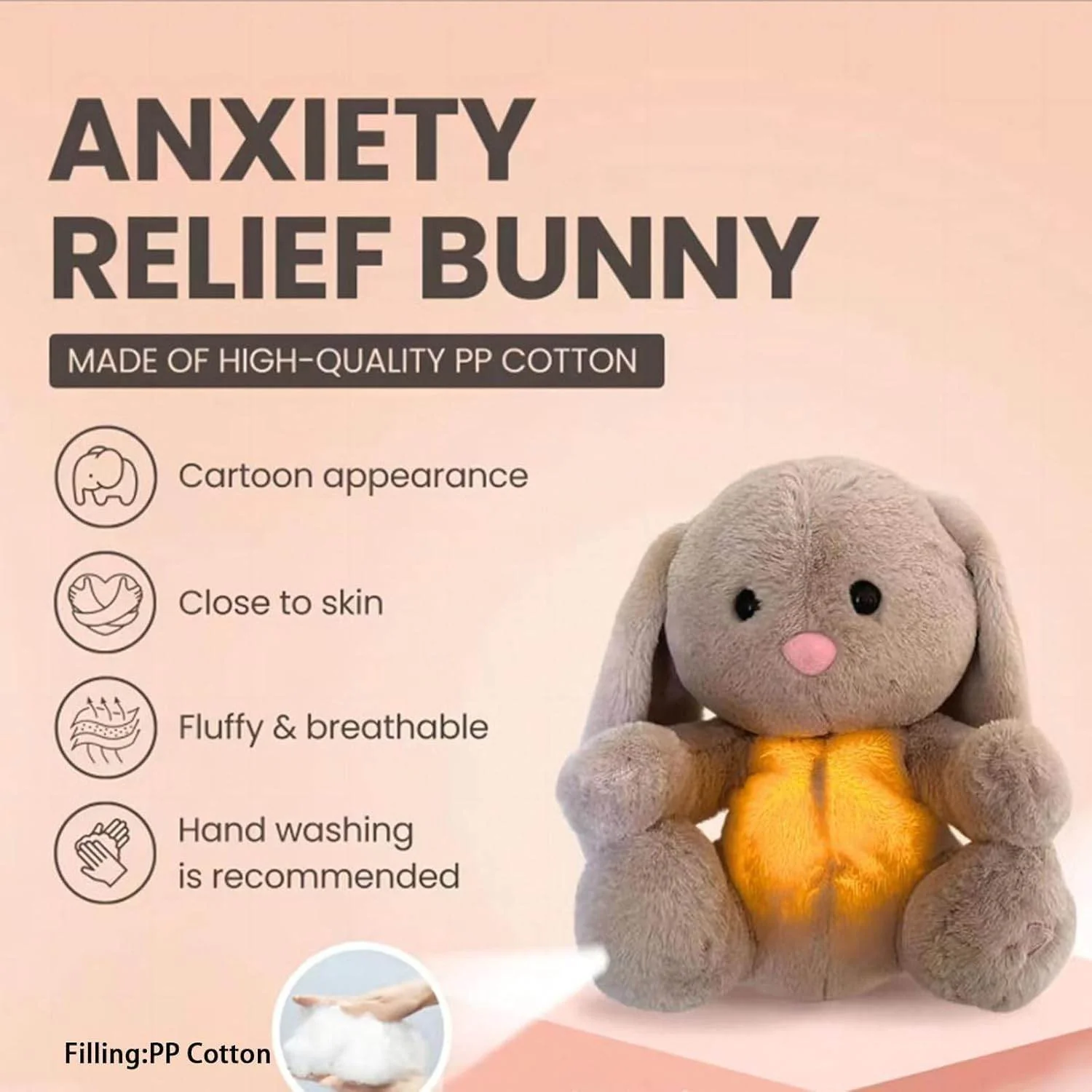 Breathing Bunny Baby Sleep Sound Companion - Image 5