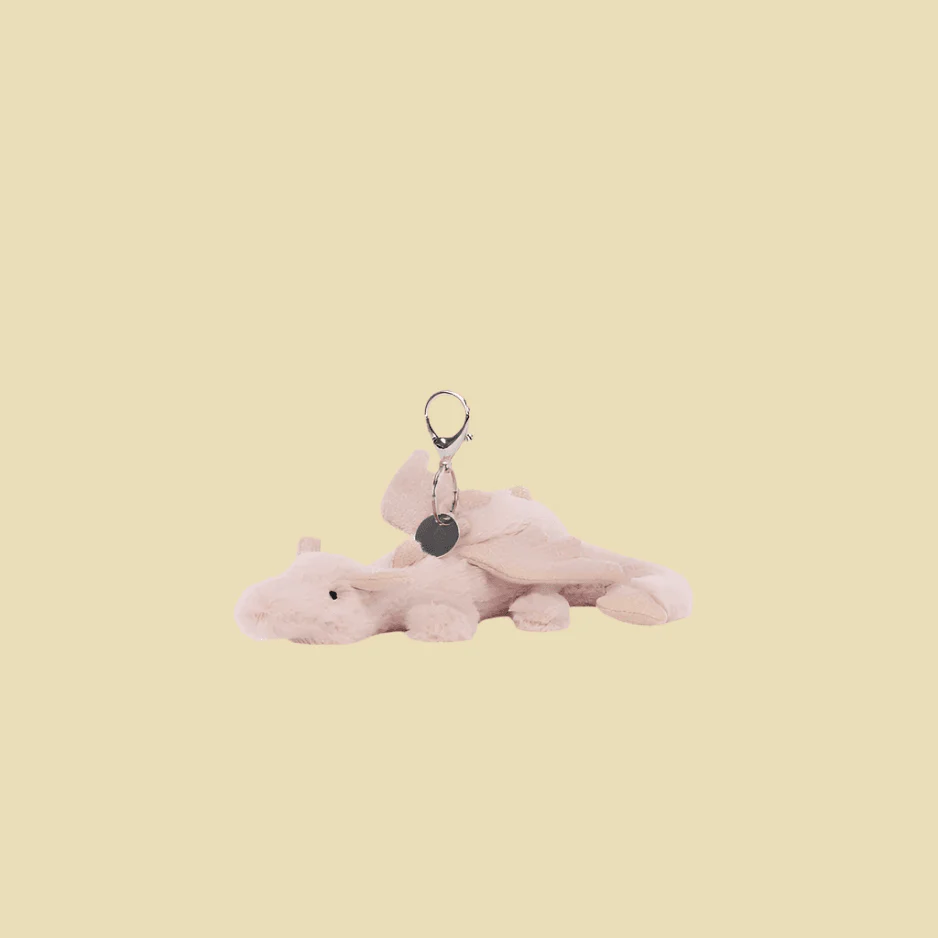 Rose Dragon Bag Charm