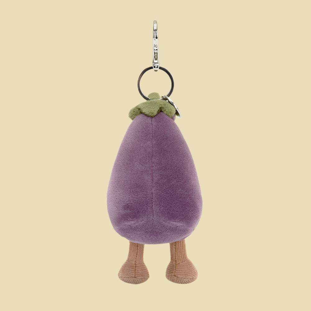 Vivacious Vegetable Aubergine Bag Charm - Image 3